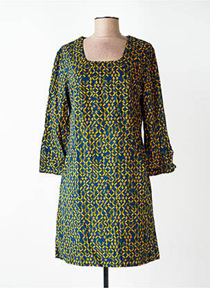 Rochie scurtă mâneci 3/4 mâneci 3/4 albastru NOMADS femeie