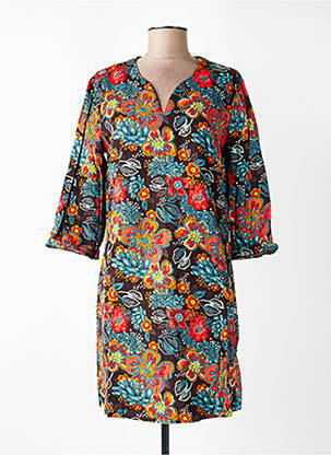 Rochie scurtă mâneci 3/4 mâneci 3/4 roșu NOMADS femeie