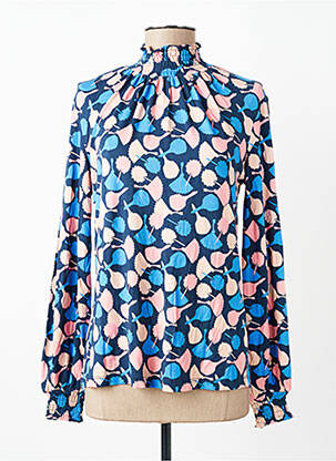 Top țesătură jersey mâneci lungi albastru WOW TO GO femeie