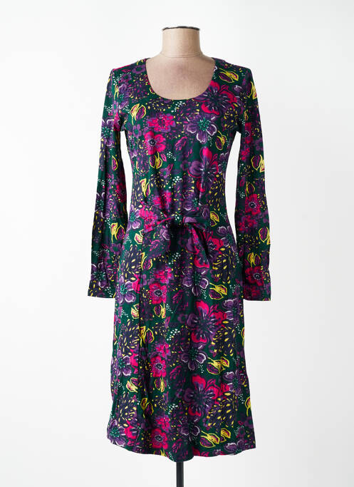 Rochie midi imprimeu floral mâneci lungi verde NOMADS femme