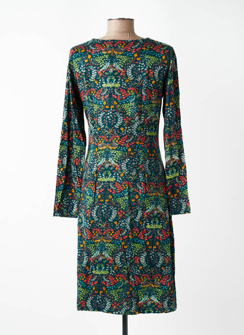 Rochie midi imprimeu floral mâneci lungi verde NOMADS femme