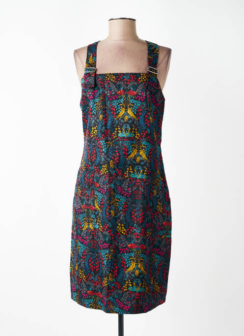 Rochie midi imprimeu floral bretele subțiri negru NOMADS femme