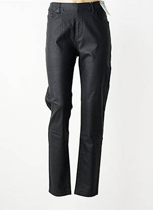 Pantalon slim talie elastică mărime normală negru S.QUISE femeie