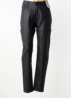 Pantalon slim țesătură acoperită mărime normală negru S.QUISE femeie