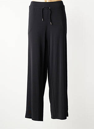 Pantalon larg țesătură poplin mărime normală negru BARBARA LEBEK femme