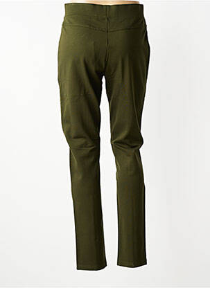 Pantalon slim talie elastică mărime normală verde MICHA femeie
