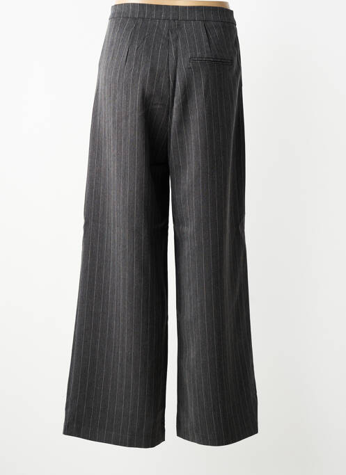 Pantalon larg închidere cu fermoar sub clapetă cu cârlig mărime normală gri LILI SIDONIO femme