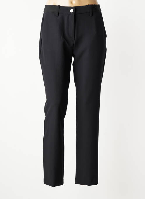 Pantalon slim talie elastică mărime normală negru ANNA MONTANA femme