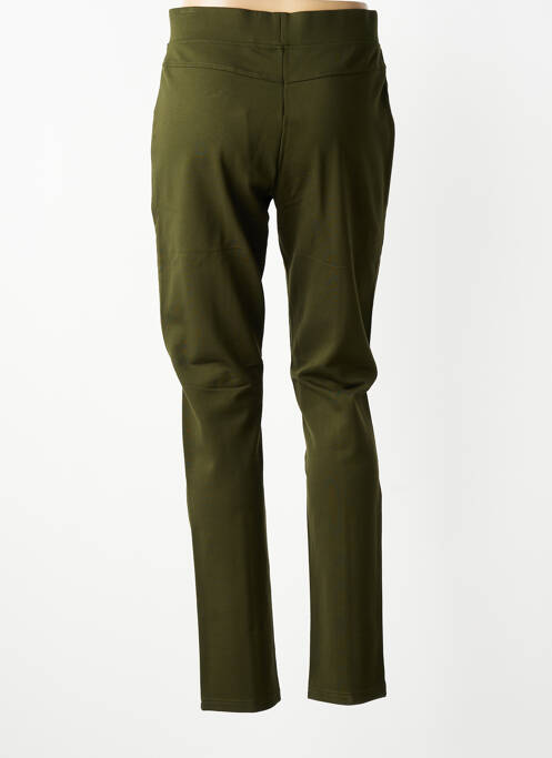 Pantalon slim talie elastică mărime normală verde MICHA femme