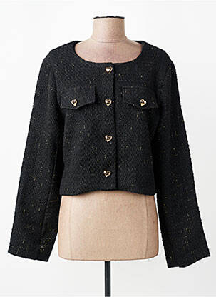 Jachete casual guler rotund negru MOLLY BRACKEN femme