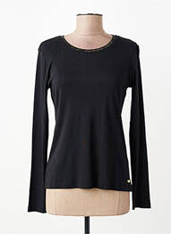 Tricou mâneci lungi mâneci lungi negru C'EST BEAU LA VIE femme