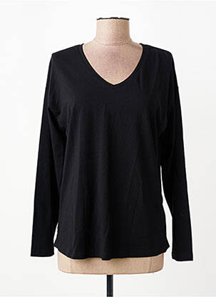 Tricou mâneci lungi mâneci lungi negru B.YOUNG femme