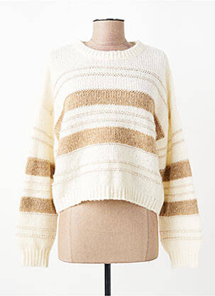 Pulover elasticitate mâneci lungi bej MOLLY BRACKEN femeie