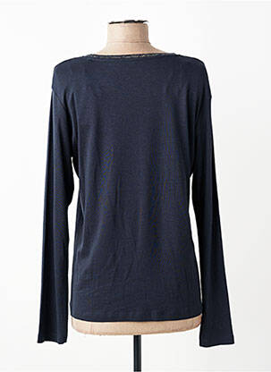 Tricou mâneci lungi mâneci lungi albastru C'EST BEAU LA VIE femme