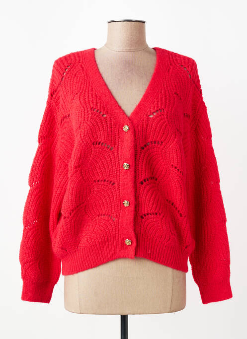 Vestă cu mâneci lungi croială cambrată roșu MOLLY BRACKEN femme