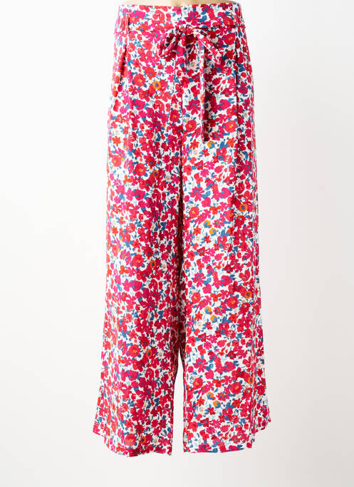 Pantalon larg țesătură poplin mărime normală roșu MAELLE femme