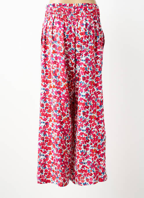 Pantalon larg țesătură poplin mărime normală roșu MAELLE femme