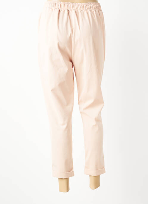 Pantalon 7/8 talie elastică mărime normală roz JOLIFLY & JUSTINE Y femme