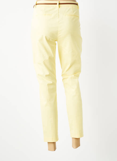 Pantalon chino țesătură poplin mărime normală galben B.YOUNG femme