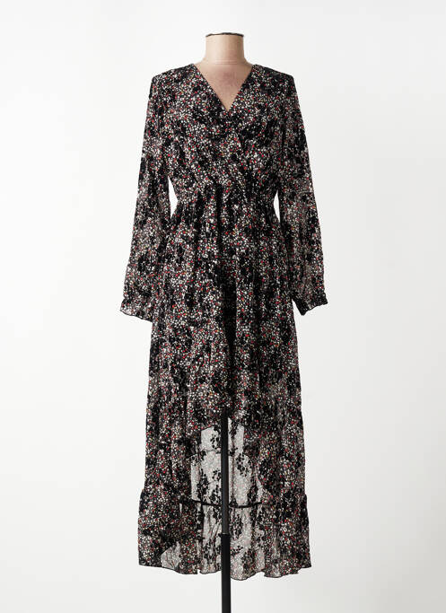 Rochie lungă mâneci lungi mâneci lungi negru ARCHIE LOVE femme