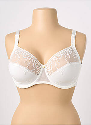 Sutien broderie sutien cupe întregi cu decolteu înalt bej CHANTELLE femme