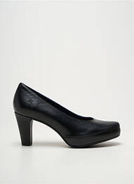Pantofi cu toc țesătură satinată toc de 7 la 9 cm negru FLUCHOS femme