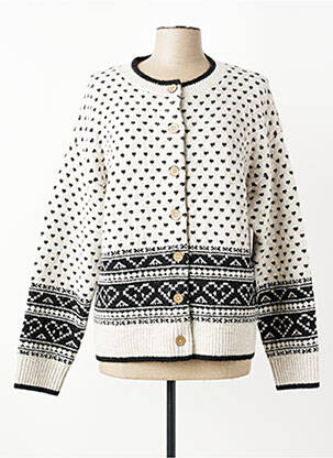 Vestă cu mâneci lungi guler rotund bej WHITE STUFF femeie