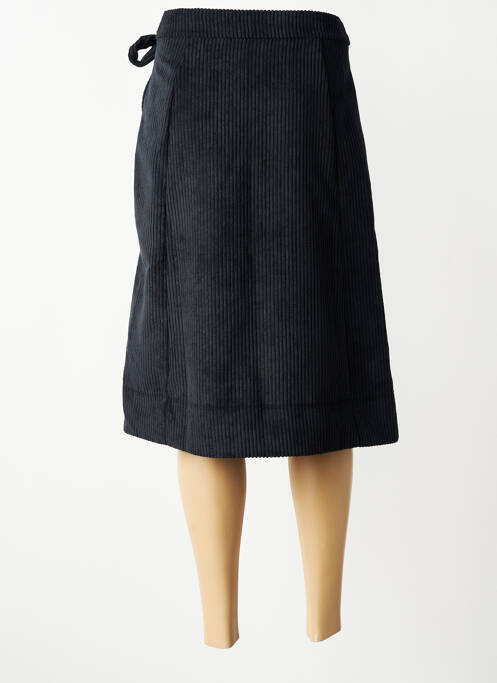 Fustă midi talie cu cleme albastru LA FEE MARABOUTEE femme