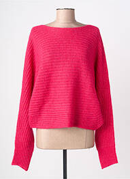 Pulover decolteu bărcuță mâneci lungi roz LA FEE MARABOUTEE femme
