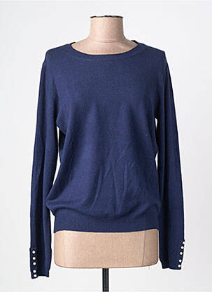 Pulover guler rotund mâneci lungi albastru MOLLY BRACKEN femme