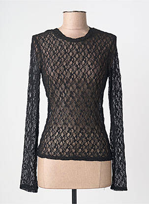 Top elasticitate mâneci lungi negru LILI SIDONIO femeie