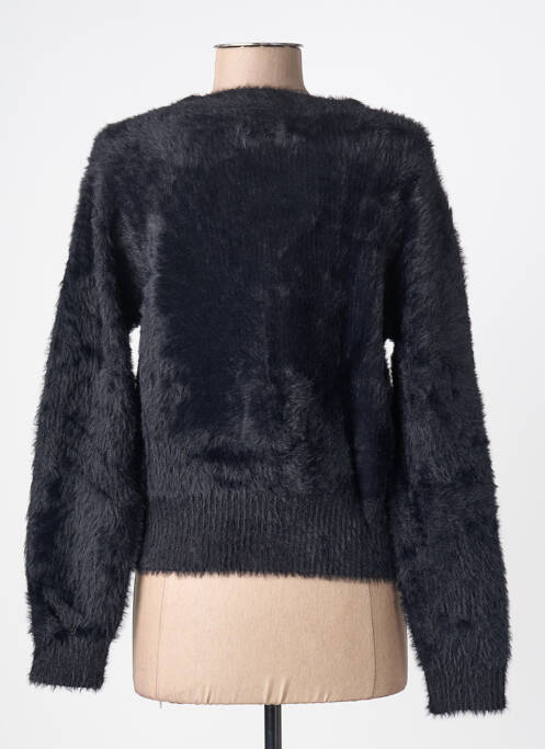 Vestă cu mâneci lungi tricot tricot pufos negru LILI SIDONIO femme