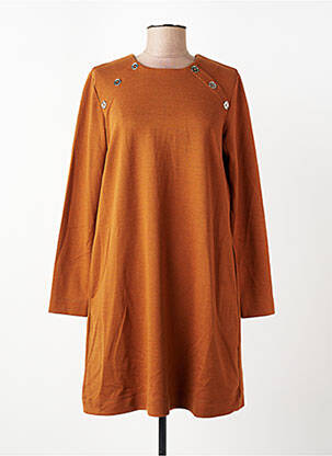 Rochie scurtă mâneci lungi mâneci lungi maro LA FEE MARABOUTEE femeie