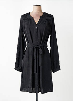 Rochie scurtă croială fluidă mâneci lungi negru MOLLY BRACKEN femeie