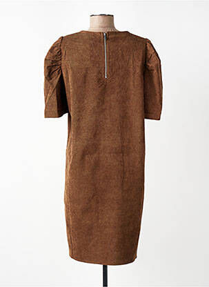 Rochie midi mâneci scurte mâneci scurte maro MOLLY BRACKEN femeie
