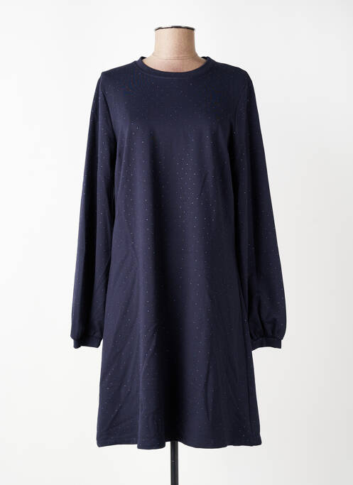 Rochie scurtă croială evazată mâneci lungi albastru LA FEE MARABOUTEE femme