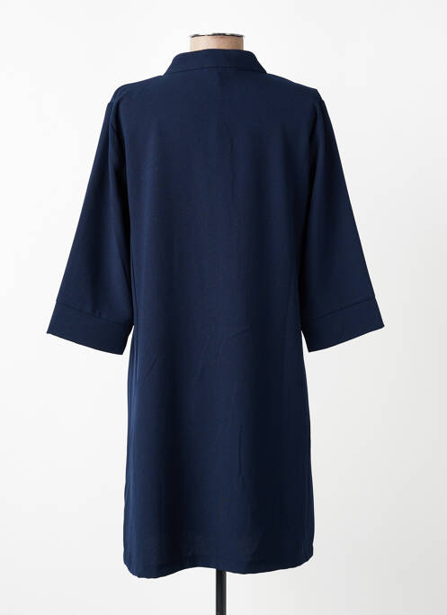 Rochie scurtă mâneci 3/4 mâneci 3/4 albastru PAKO LITTO femme