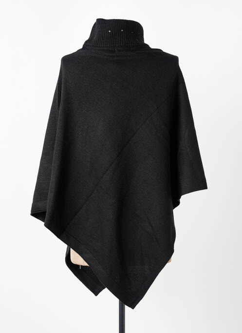 Poncho guler rulat negru MOLLY BRACKEN femme