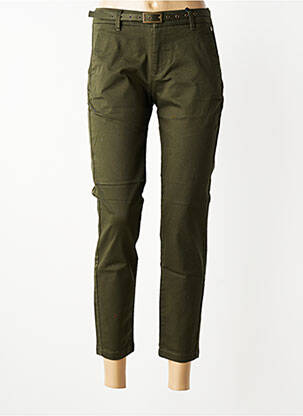 Pantalon 7/8 elasticitate mărime normală verde FREEMAN T.PORTER femeie