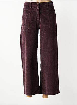 Pantalon larg închidere cu fermoar sub clapetă cu nasturi mărime normală violet PAKO LITTO femeie