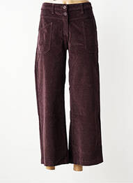 Pantalon larg închidere cu fermoar sub clapetă cu nasturi mărime normală violet PAKO LITTO femeie