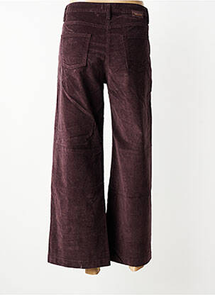 Pantalon larg închidere cu fermoar sub clapetă cu nasturi mărime normală violet PAKO LITTO femeie