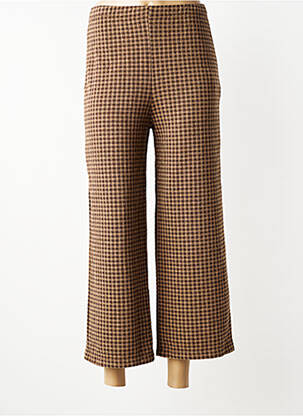 Pantalon 7/8 elasticitate mărime normală maro INDI & COLD femeie