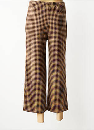 Pantalon 7/8 elasticitate mărime normală maro INDI & COLD femeie