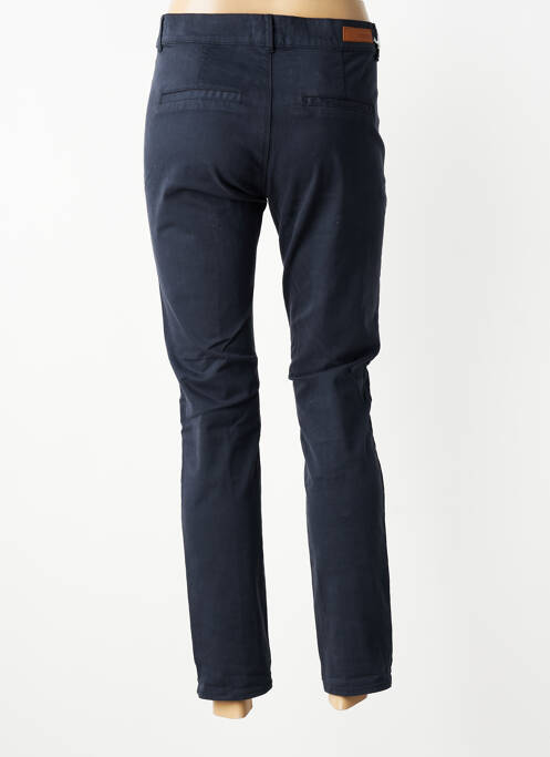 Pantalon chino închidere cu fermoar sub clapetă cu nasturi mărime normală albastru HAPPY femme