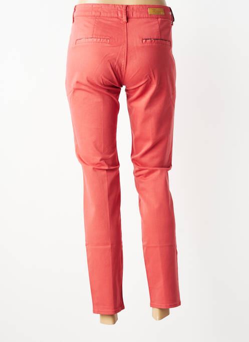 Pantalon chino închidere cu fermoar sub clapetă cu nasturi mărime normală roz HAPPY femme