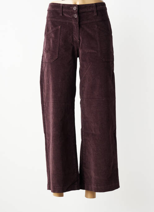 Pantalon larg închidere cu fermoar sub clapetă cu nasturi mărime normală violet PAKO LITTO femme