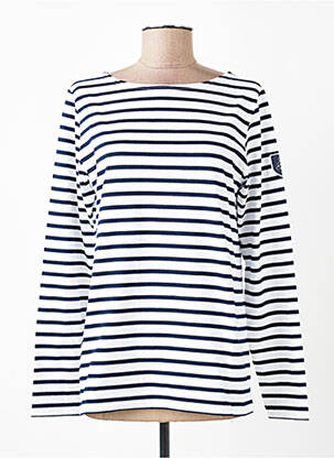 Top elasticitate mâneci lungi alb ET D'EMIE femeie