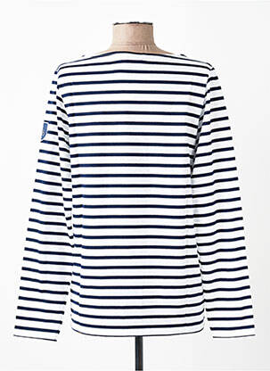 Top elasticitate mâneci lungi alb ET D'EMIE femeie