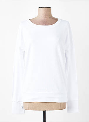 Top țesătură jersey mâneci lungi alb ET D'EMIE femeie